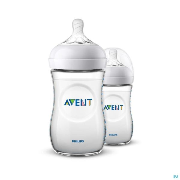 Philips Avent Natural 2.0 Zuigfles 260ml Duo SCF033/27