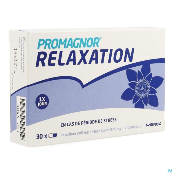 Promagnor Relaxation: Magnesium 350mg & Passiflora 200mg & Vitamine B 4mg (30 caps)