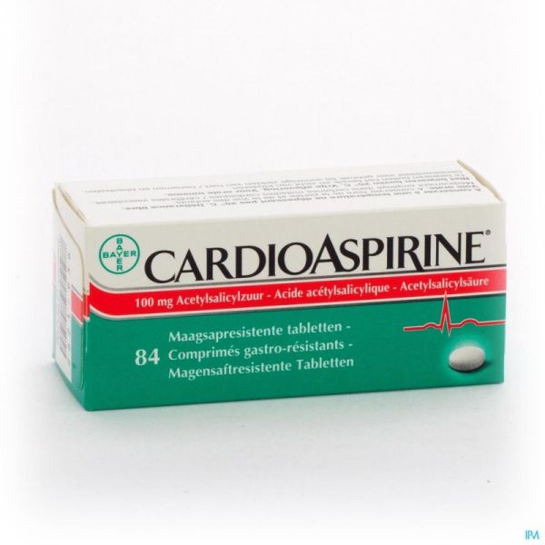 Cardioaspirine Maagsapresist. Tabl 84 X 100mg