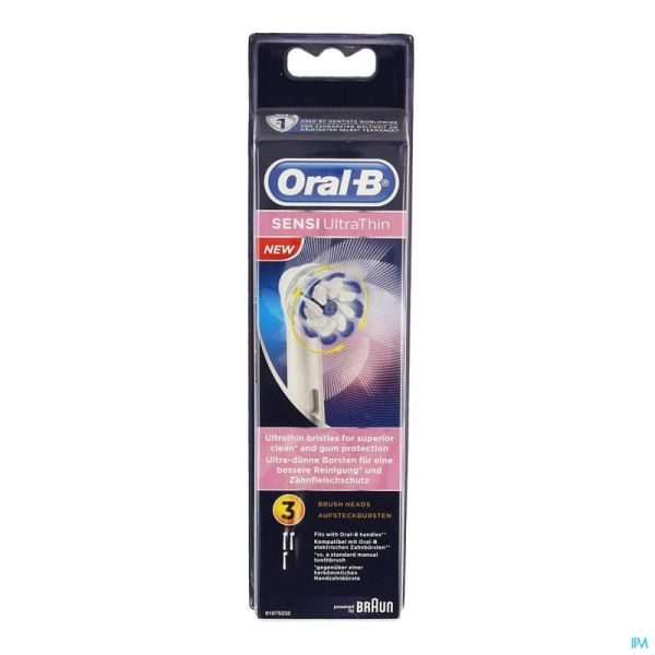 Oral B Refill Opzetborstel Eb60 Sensitive 3ct