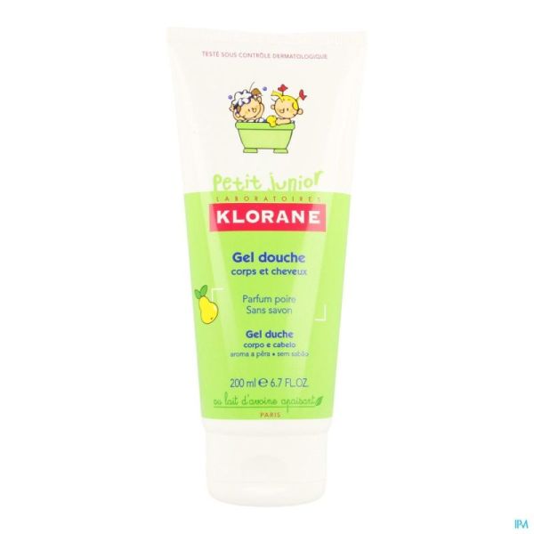 Klorane Petit Junior Douche Gel Peer 200ml