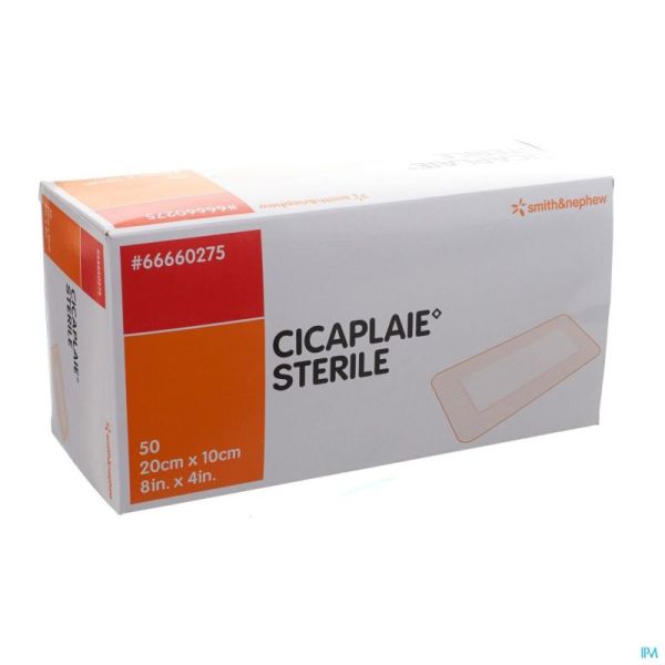 Cicaplaie Verb Steriel 20,0cmx10cm 50 66660275