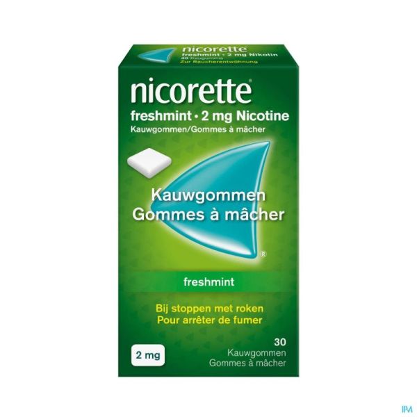 Nicorette Freshmint Kauwgom 30x2mg