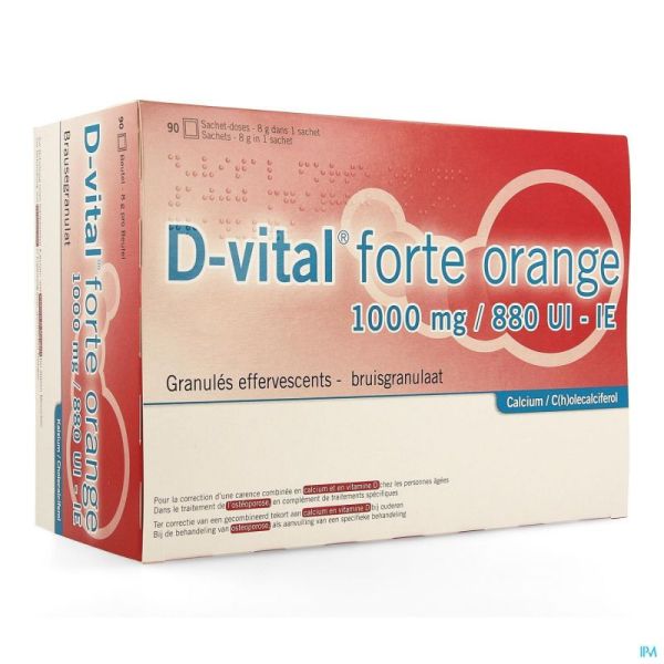 D-vital Forte Sinaas 1000/880 Zakje 90