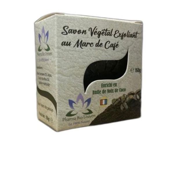 savon végétal exfoliant au marc de café 150g