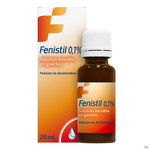 Fenistil 0,1% Drinkbare Opl 1mg/ml Gutt 20ml